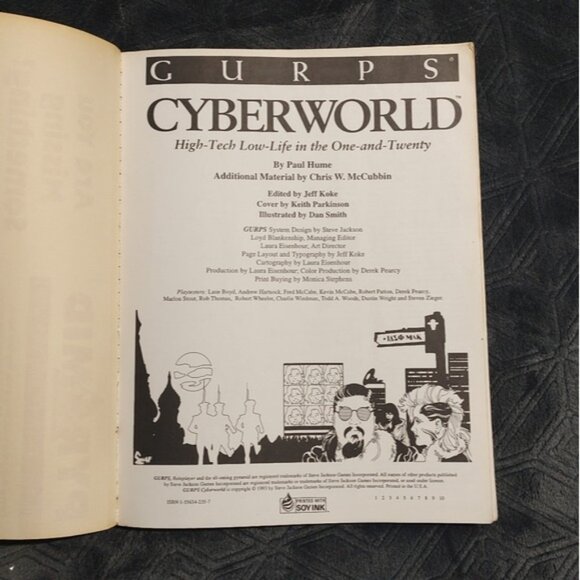 GURPS Cyberworld SJG RPG Sourcebook 1993 - Picture 5 of 6